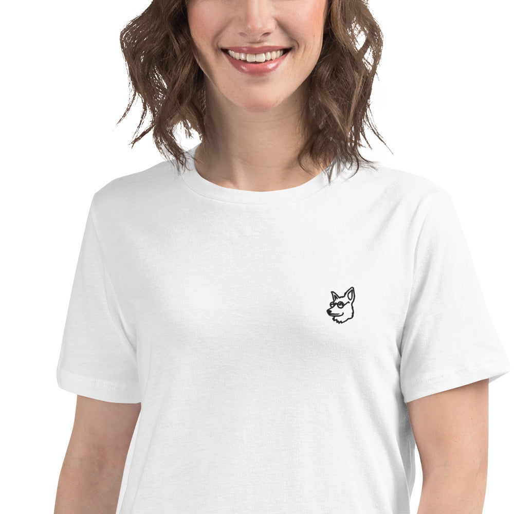 DOG - WOMEN'S BASIC T-SHIRT - WHITE